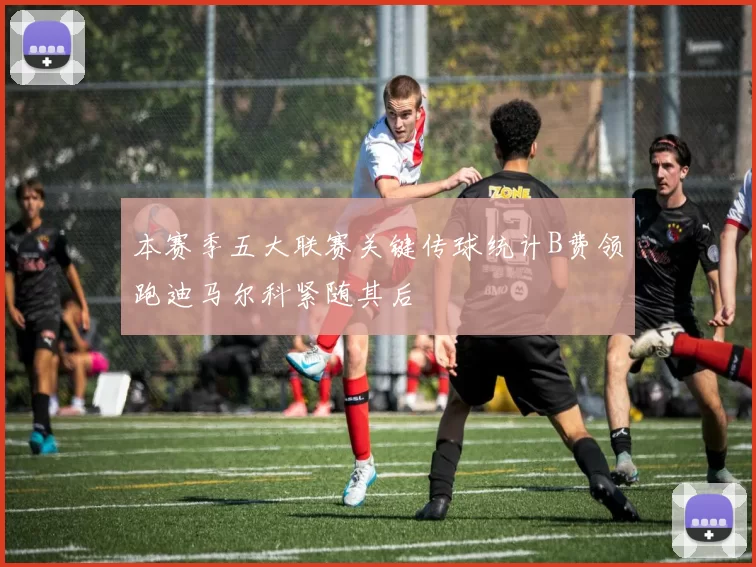 本赛季五大联赛关键传球统计B费领跑迪马尔科紧随其后